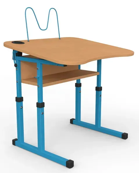 Стіл учнівський №4-6 з регулюванням куту нахилу стільниці 700х585 МФ Вересень